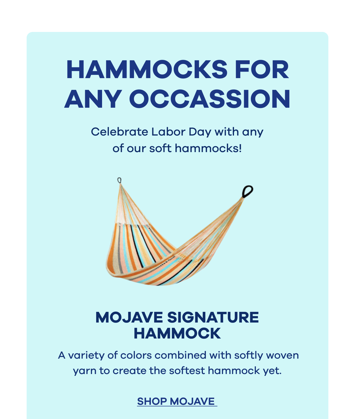 Ease into Labor Day Yellow Leaf Hammocks