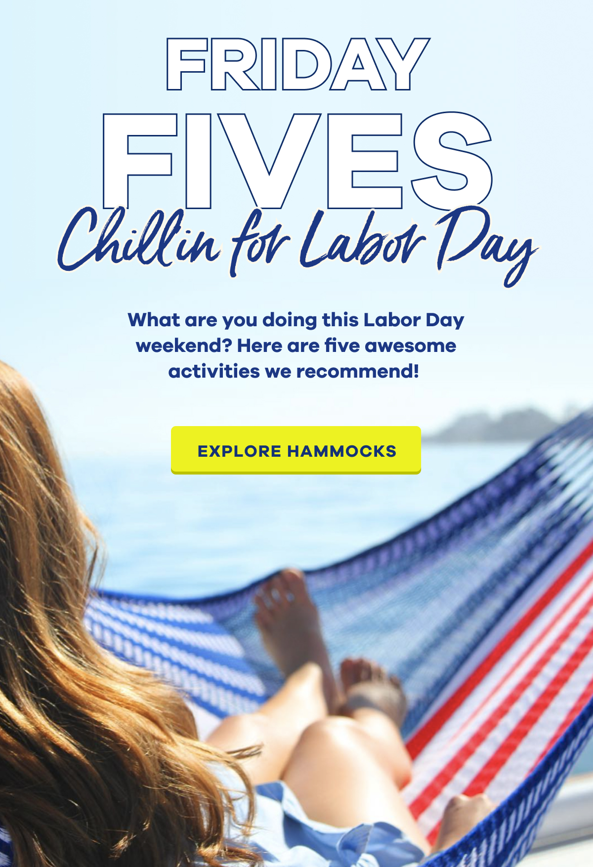 Ease into Labor Day Yellow Leaf Hammocks