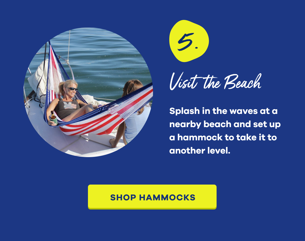 Ease into Labor Day Yellow Leaf Hammocks