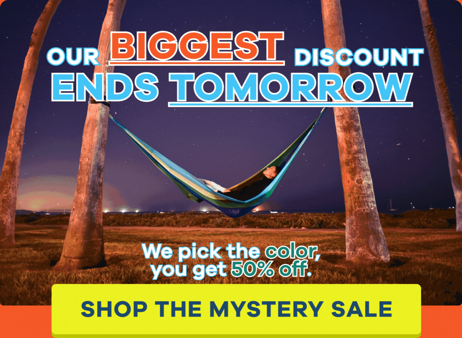 ⏰ Our BIGGEST Savings End Tomorrow! Yellow Leaf Hammocks