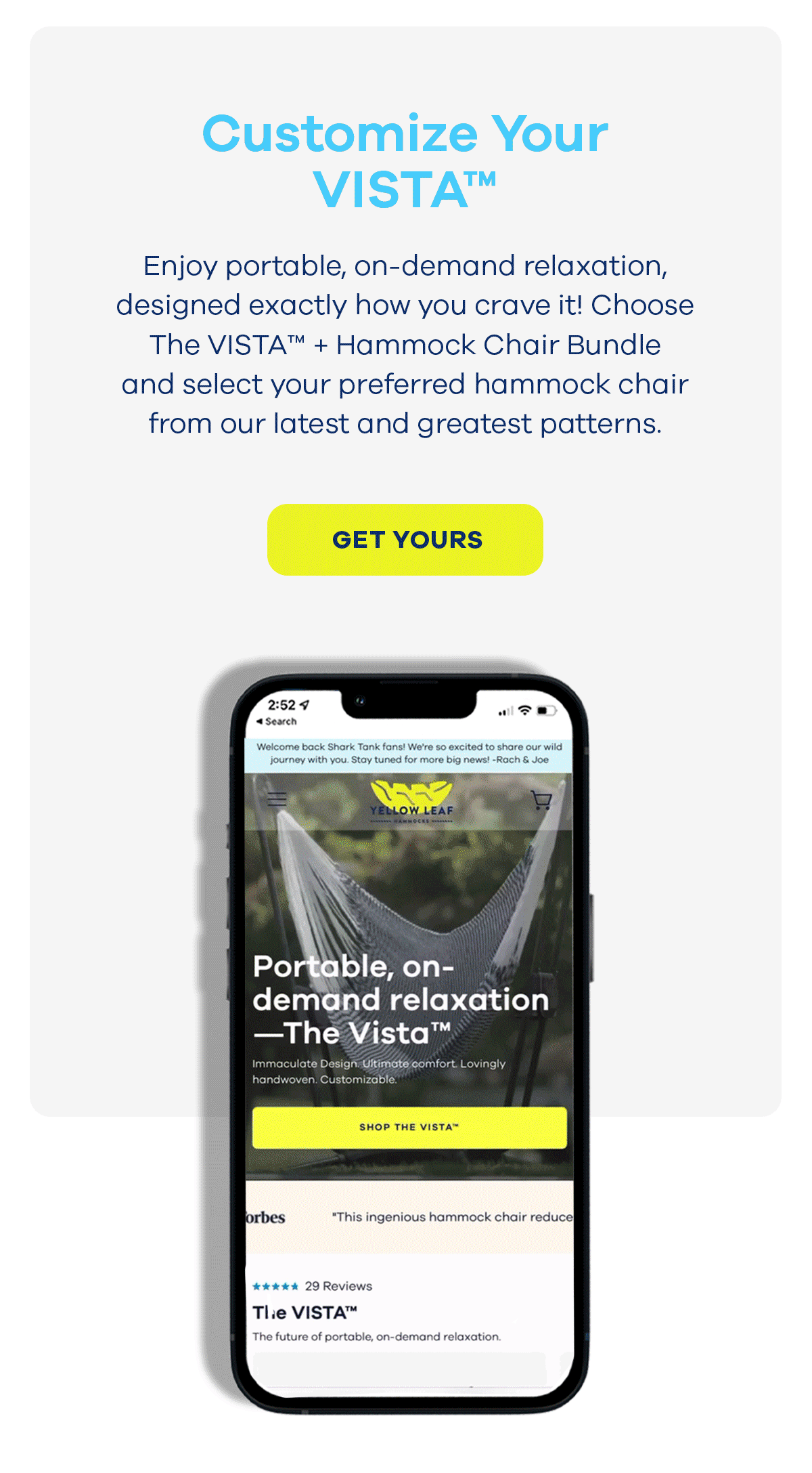 Introducing our NEW website 🙌 🎉 Yellow Leaf Hammocks