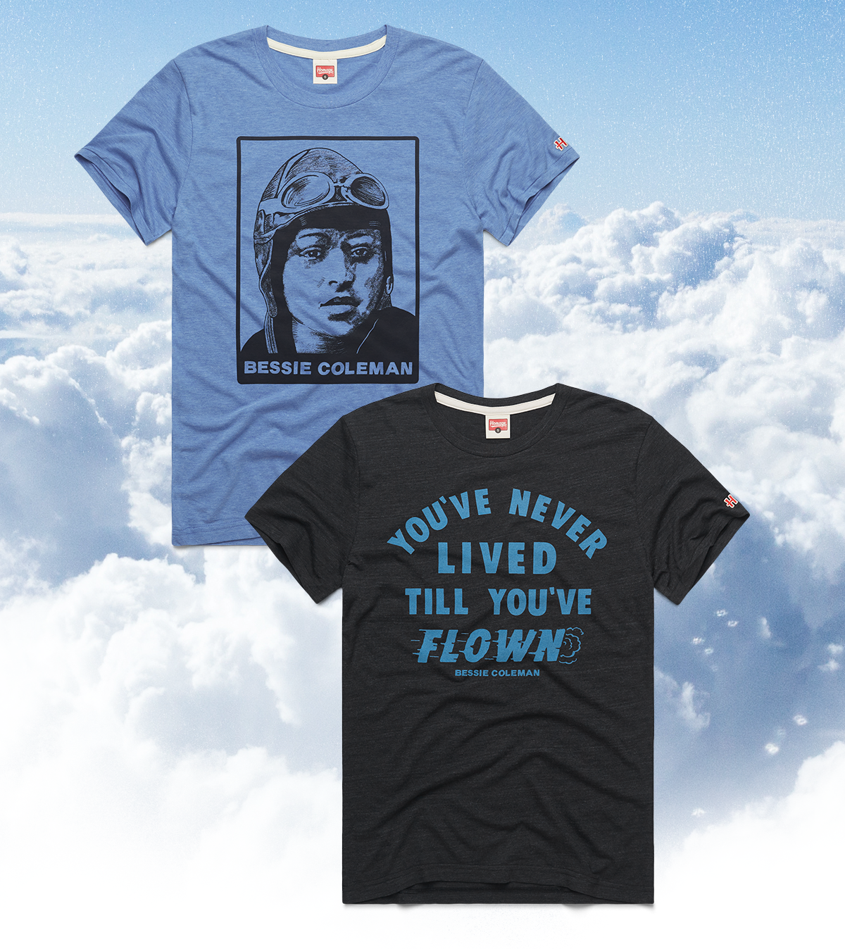 Two tees to honor Bessie Coleman's aviation license 100 years ago.