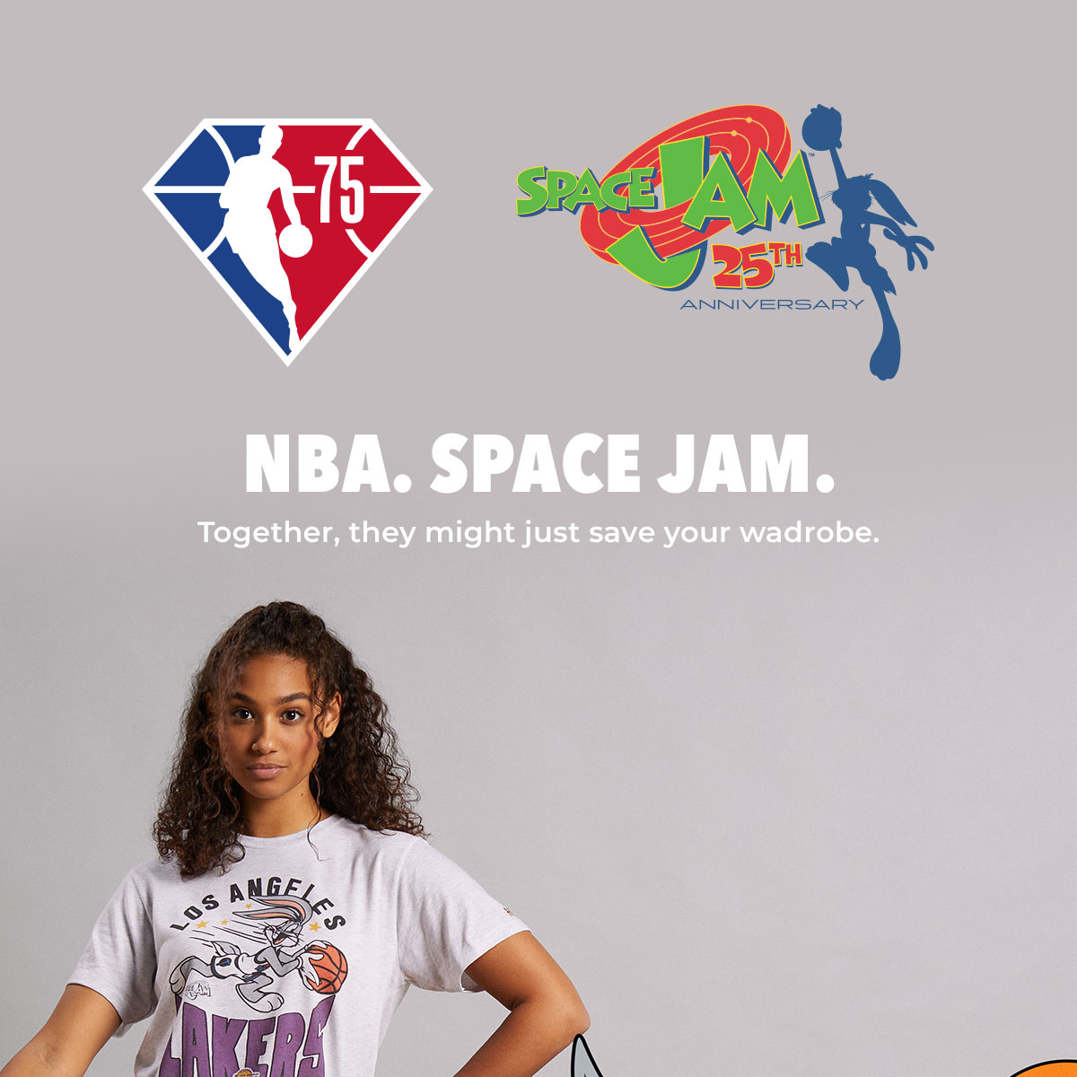 NBA. SPACE JAM. Together, they might just save your wardrobe.