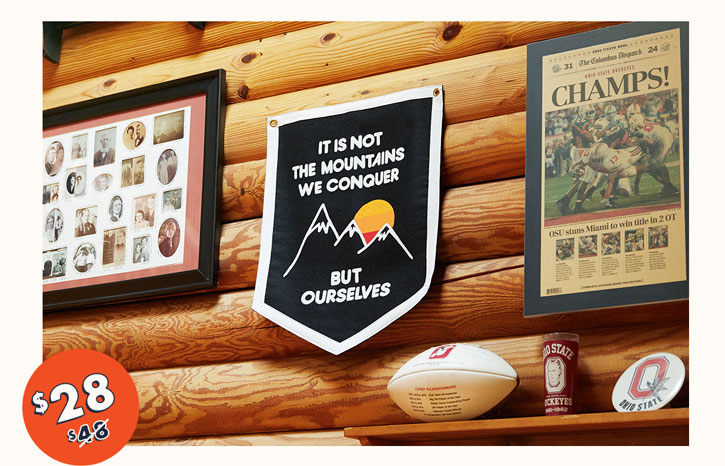 Raise Your Flag. 40% Off Camp Flags. Today Only and Online Only.