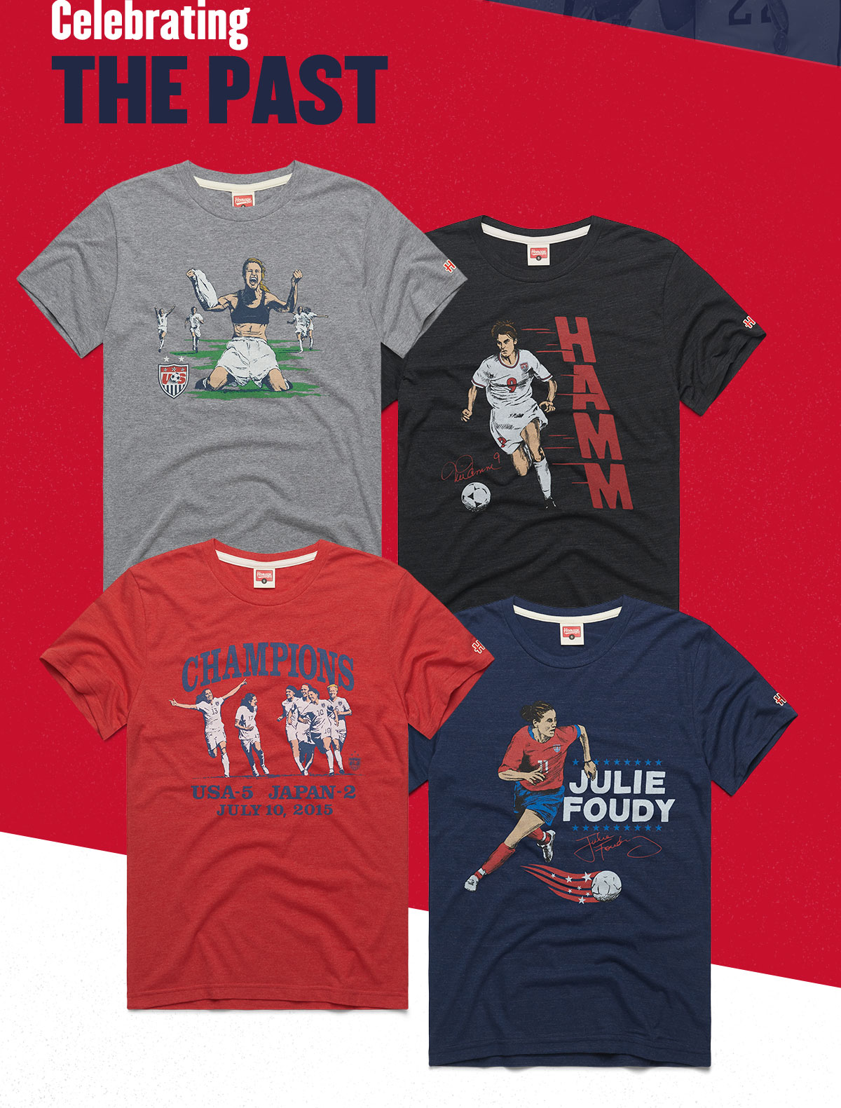 Celebrating the past with Mia Hamm, Julie Foudy and more.
