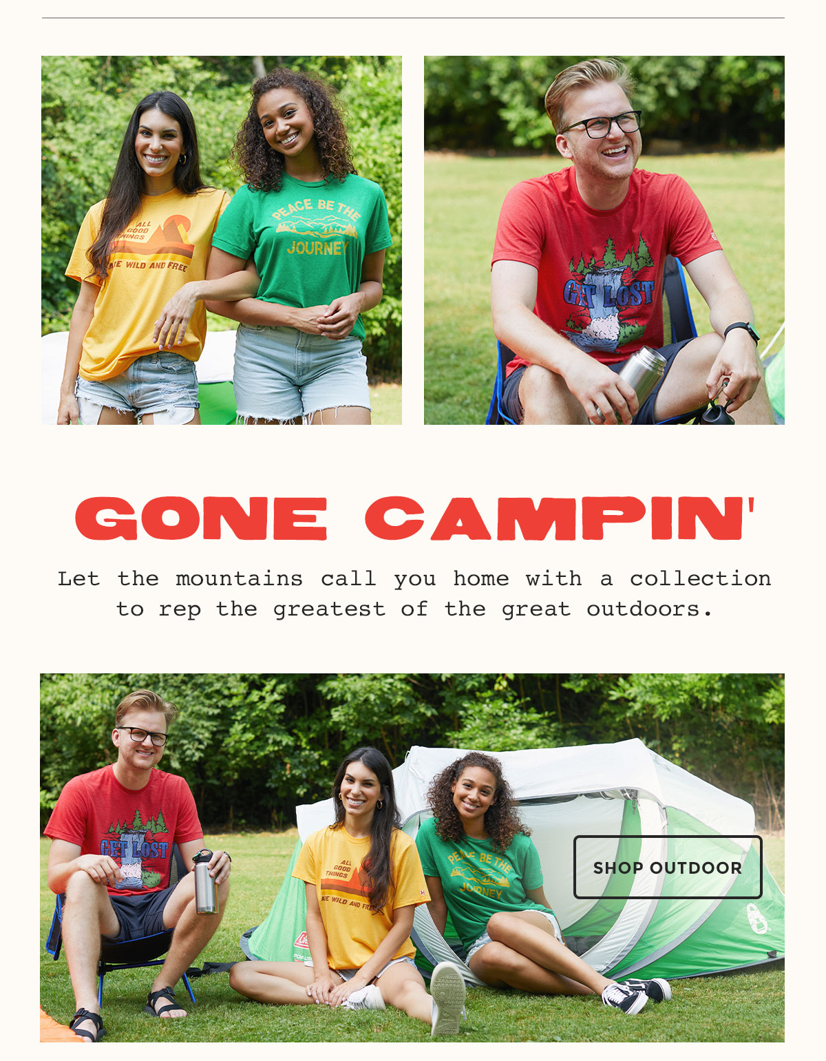 Let the mountains call you home with a collection to rep the greatest of the great outdoors.