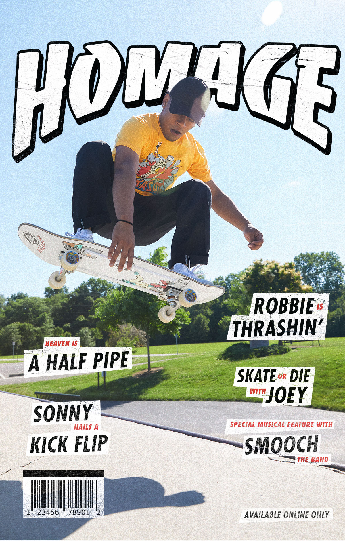 NEW! Skateboard Tees from HOMAGE. Online only.