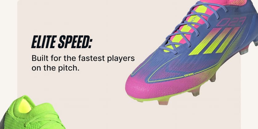 Elite Speed: Built for the fastest players on the pitch.
