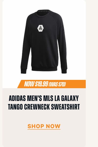 ADIDAS MEN'S MLS LA GALAXY TANGO CREWNECK SWEATSHIRT