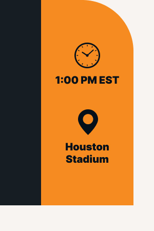 🕒 1:00 PM EST 📍 Houston Stadium