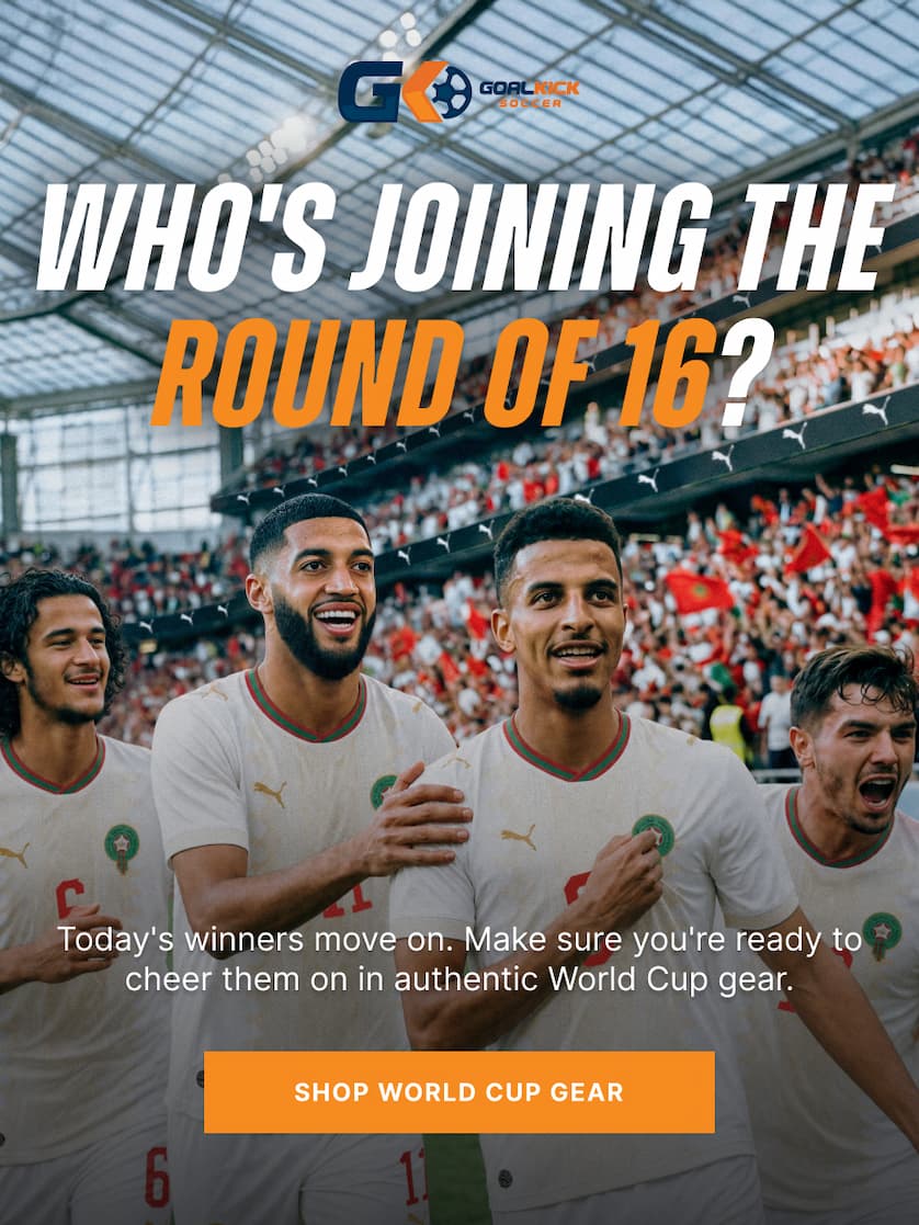 Who's Joining the Round of 16? Today's winners move on. Make sure you're ready to cheer them on in authentic World Cup gear.