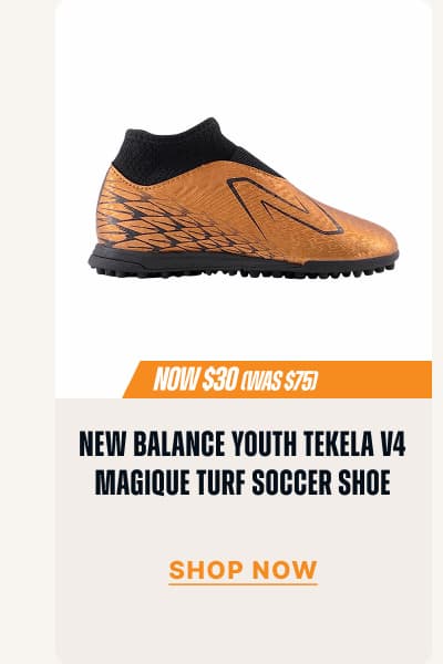 New Balance Youth Tekela V4 Magique Turf Soccer Shoe