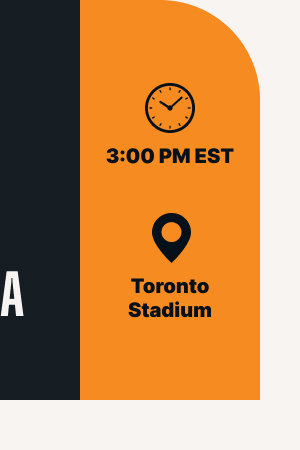 🕒 3:00 PM EST 📍 Toronto Stadium