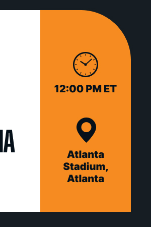 🕒 12:00 PM ET 📍 Atlanta Stadium, Atlanta