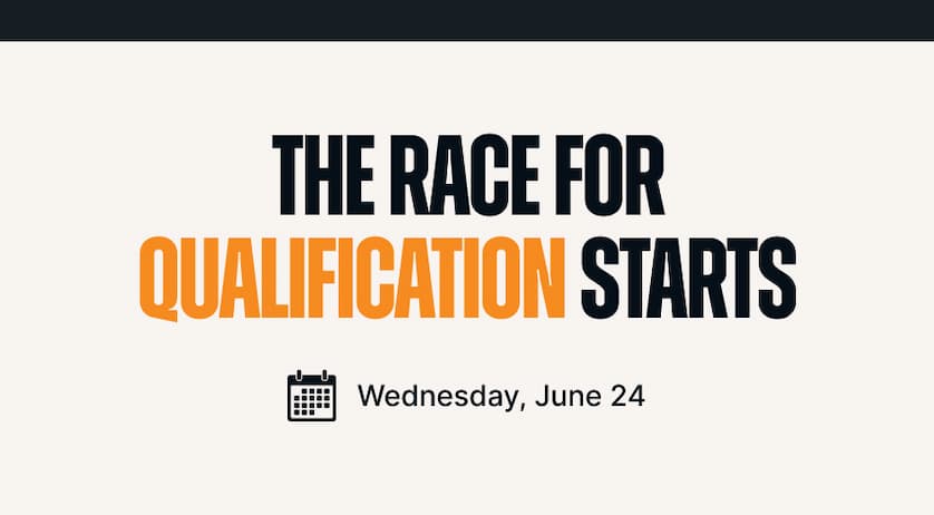 The Race for Qualification Starts Wednesday, June 24