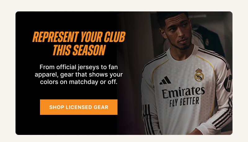 Represent your club this season. From official jerseys to fan apparel, gear that shows your colors on matchday or off.