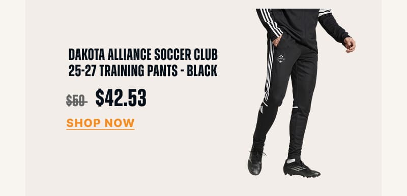 Dakota Alliance Soccer Club 25-27 Training Pants - Black