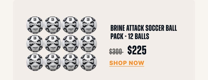 BRINE ATTACK SOCCER BALL PACK - 12 BALLS