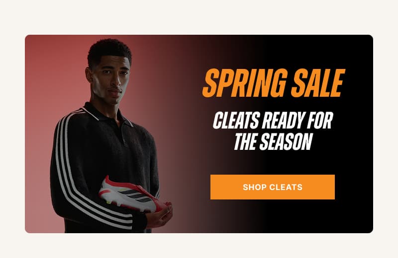 Spring Sale. Cleats ready for the season. 