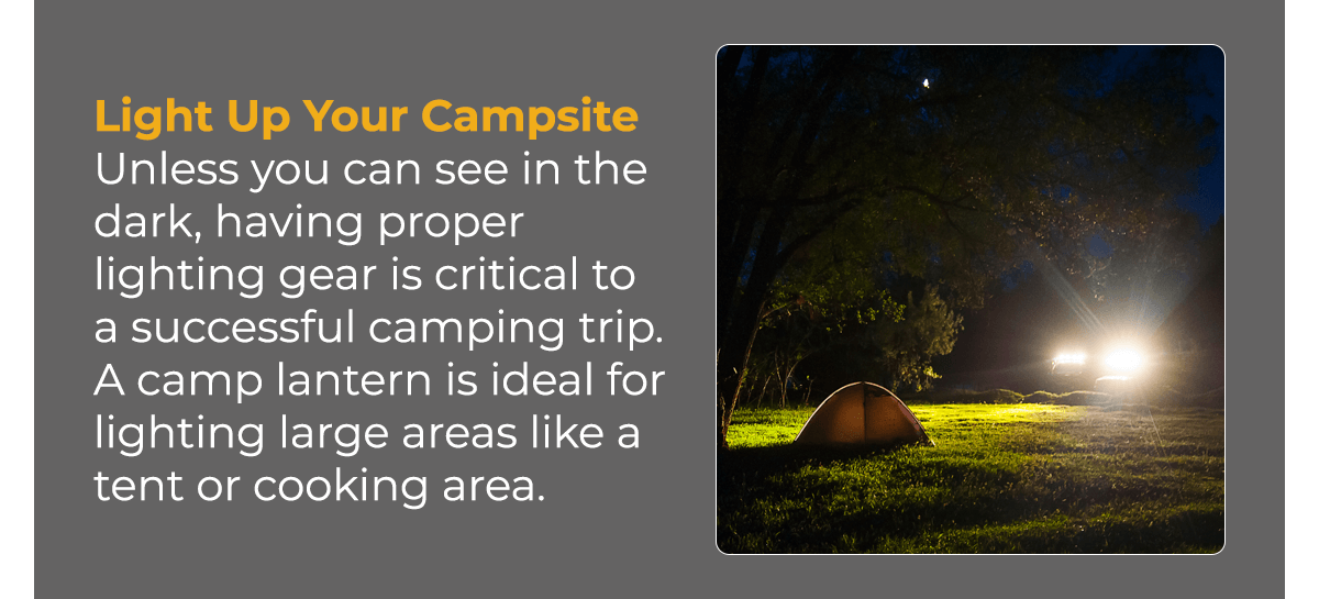 ⛺ Nighttime camping tips Fenix Store