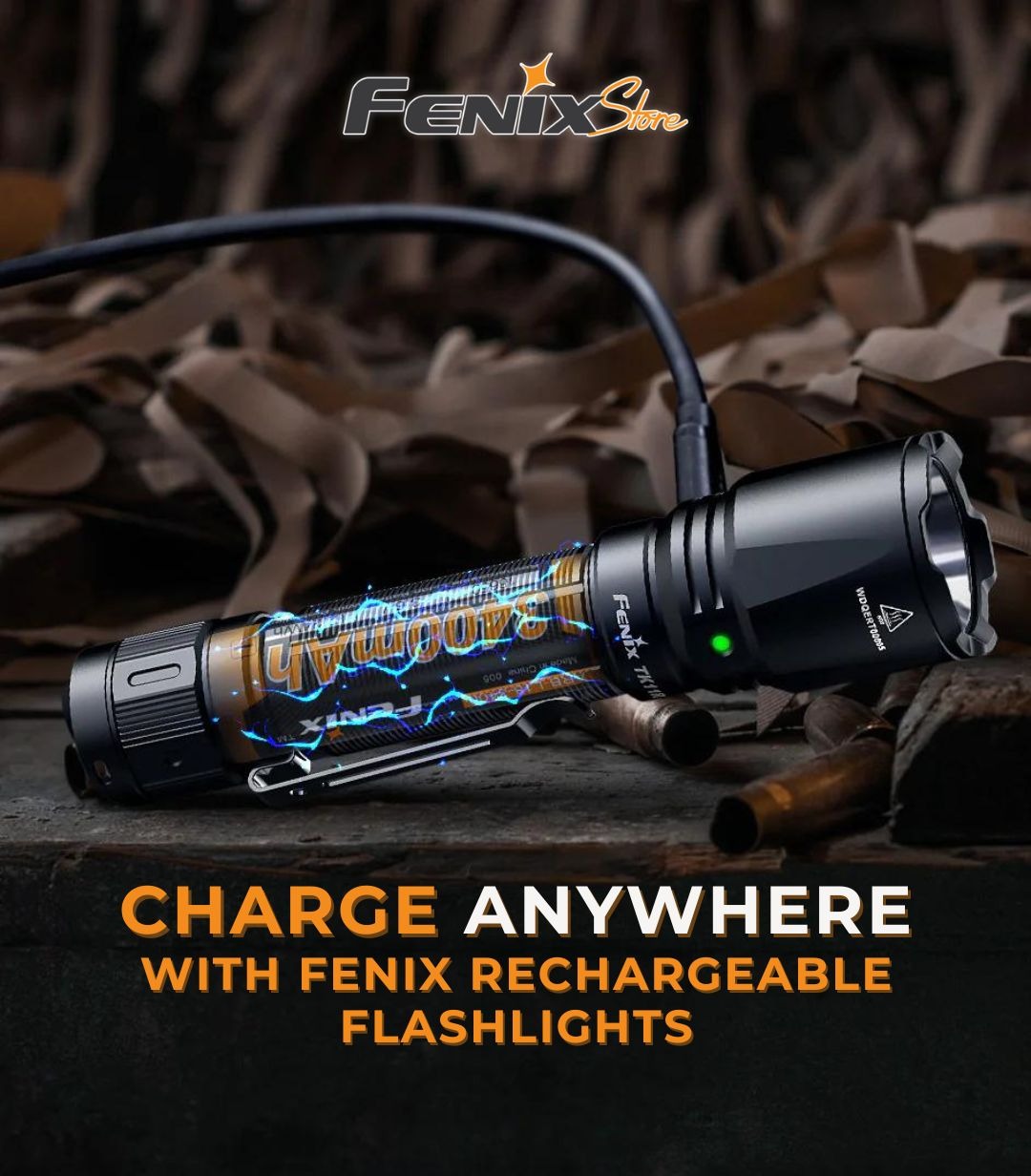 Charge Anywhere with Fenix Rechargeable Flashlights Fenix Store