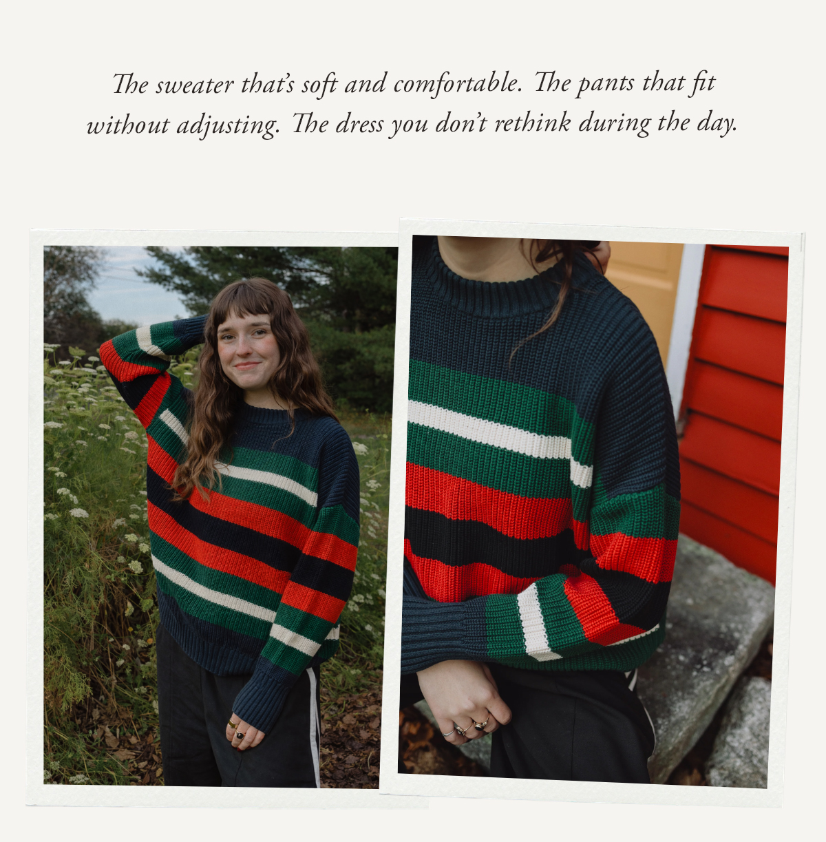 The sweater that's soft and comfortable