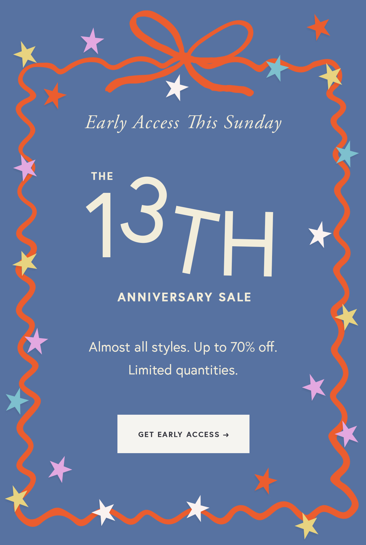 Early access this sunday