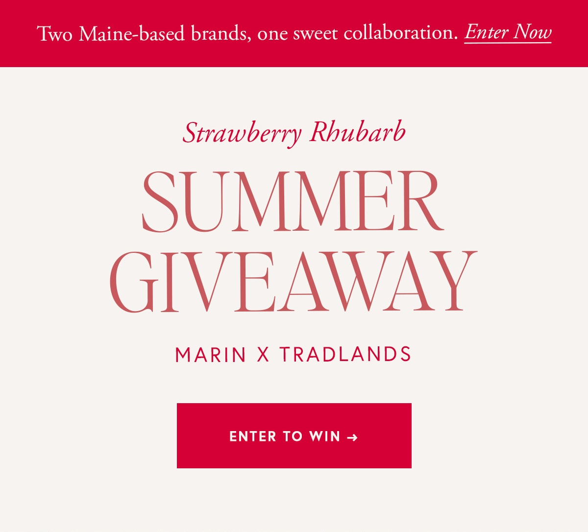 Strawberry Rhubarb Summer Giveaway