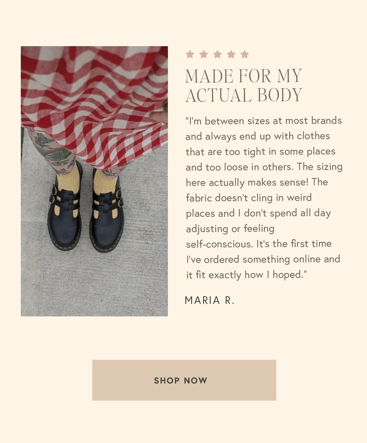 Made For My Actual Body