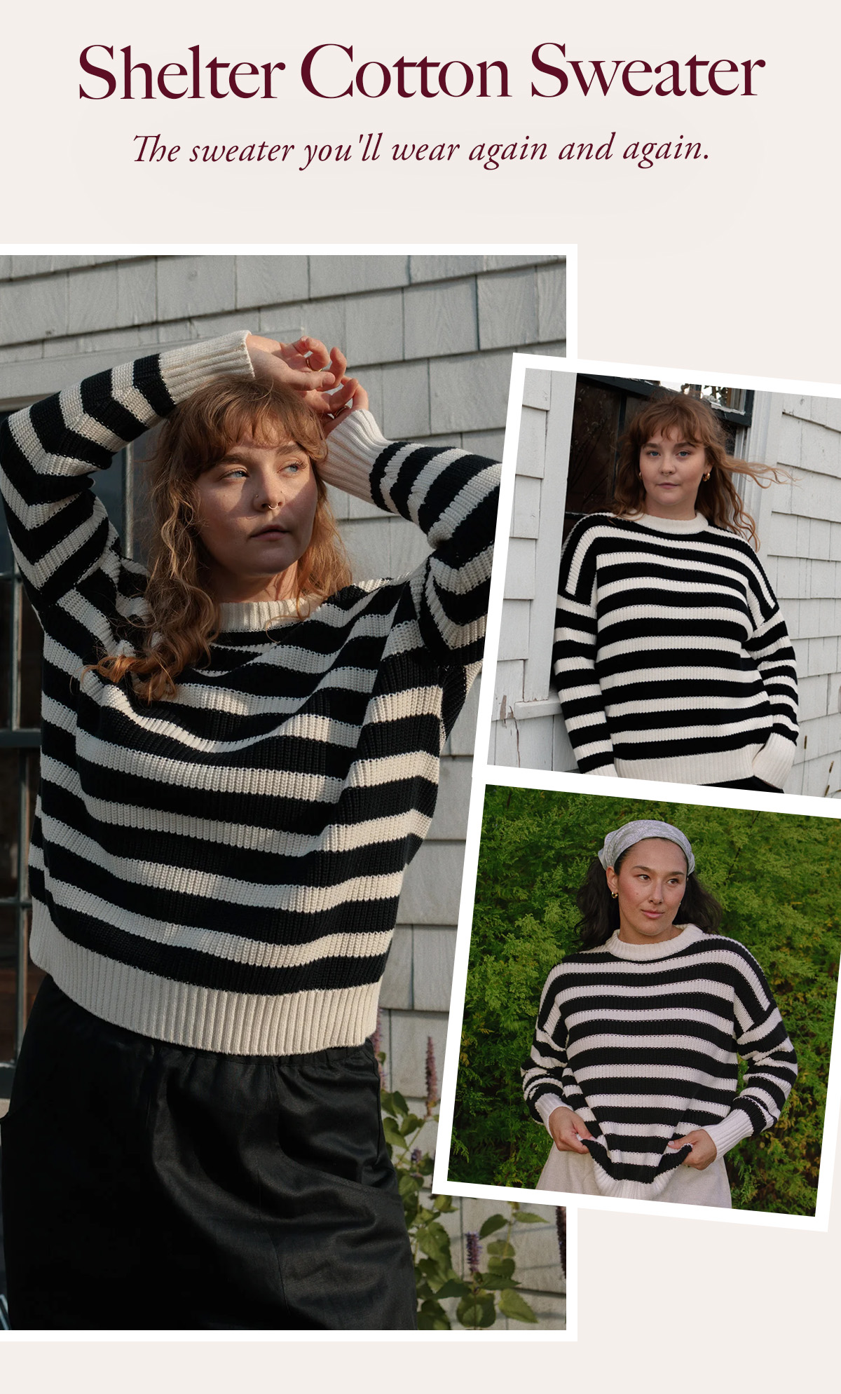 Shelter Cotton Sweater The sweater you'll wear again and again.