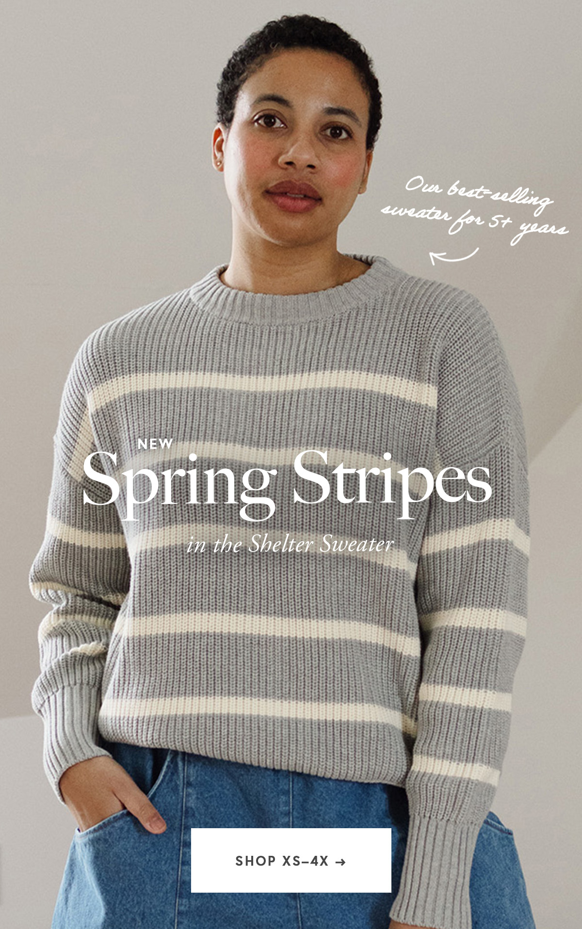 New Spring Stripes in the Shelter Sweater