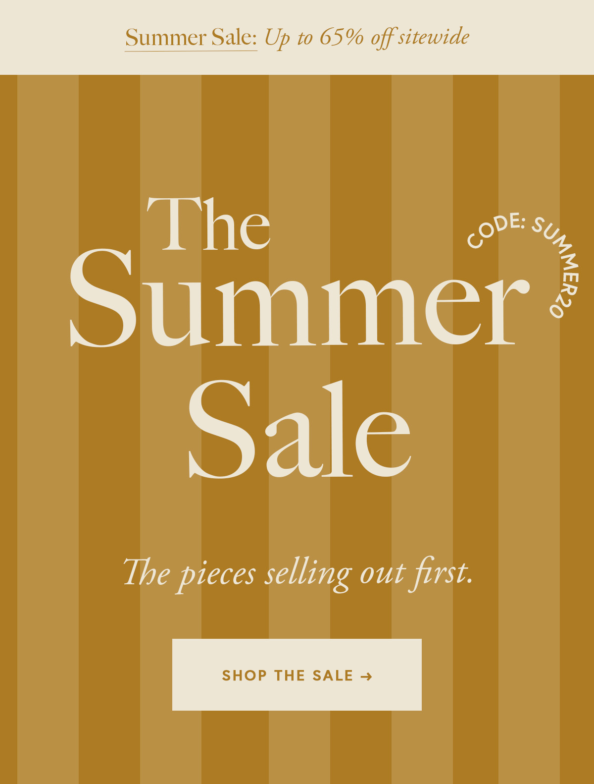[Extra 20% Off with Code SUMMER20]  SUMMER SALE  The pieces selling out first.