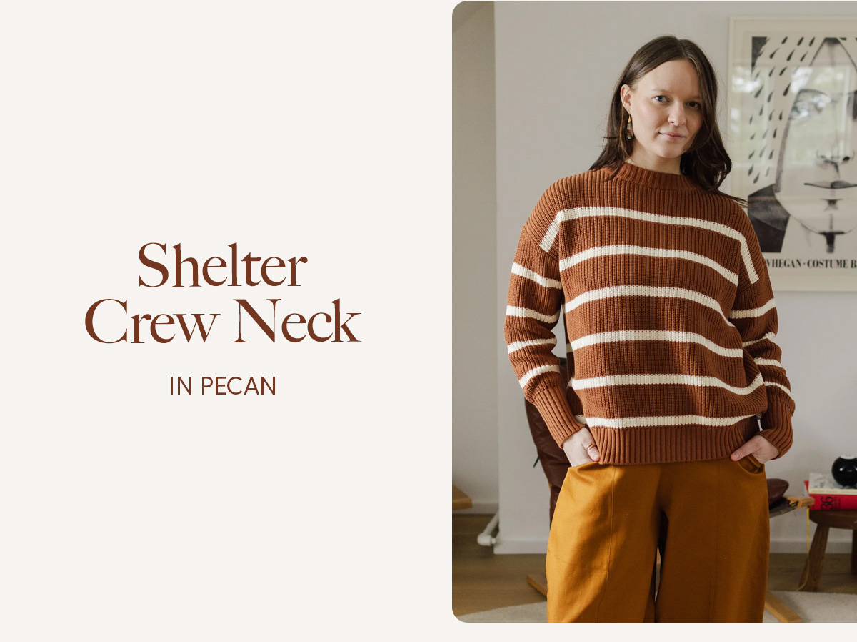 Shelter Crew Neck in Pecan