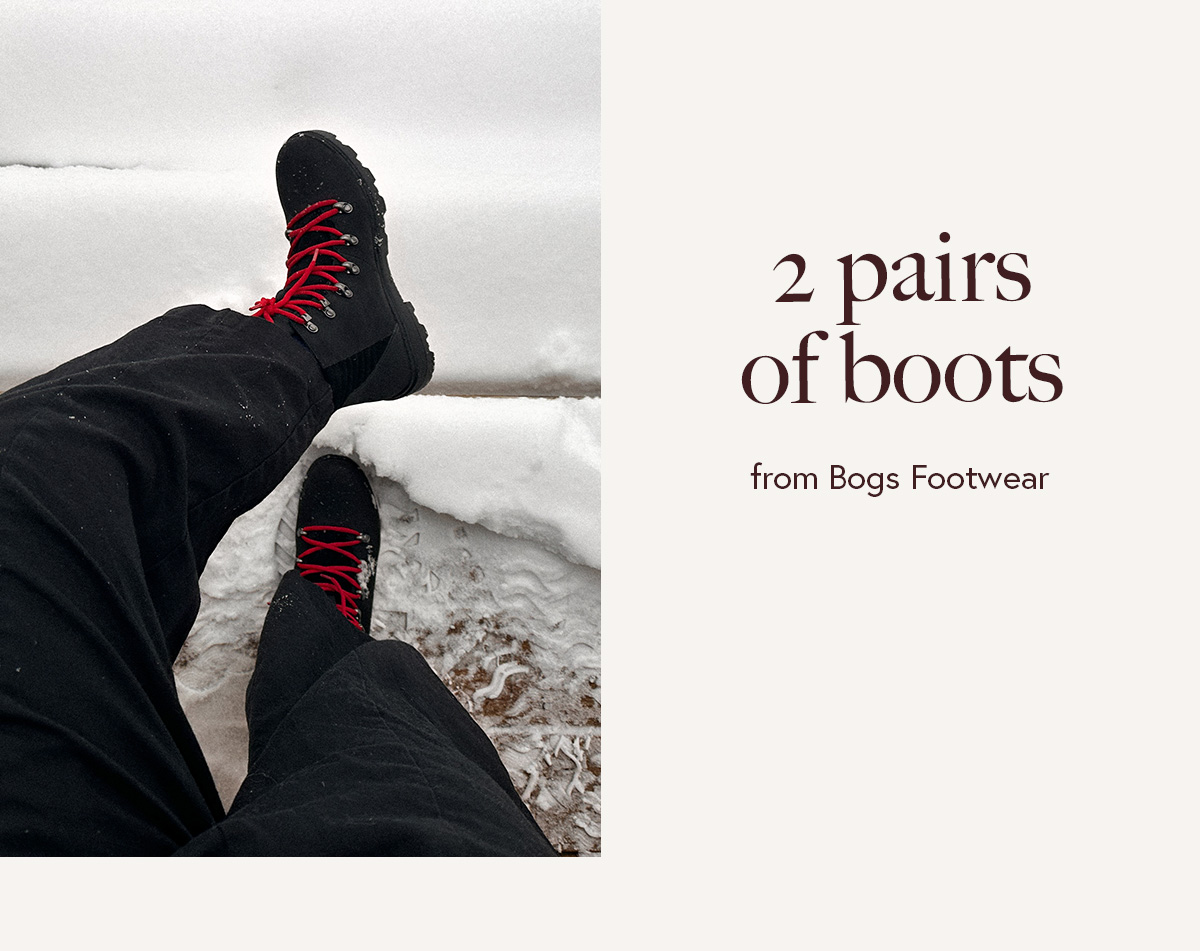 2 pairs of boots