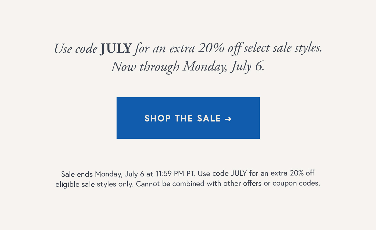 Code: JULY