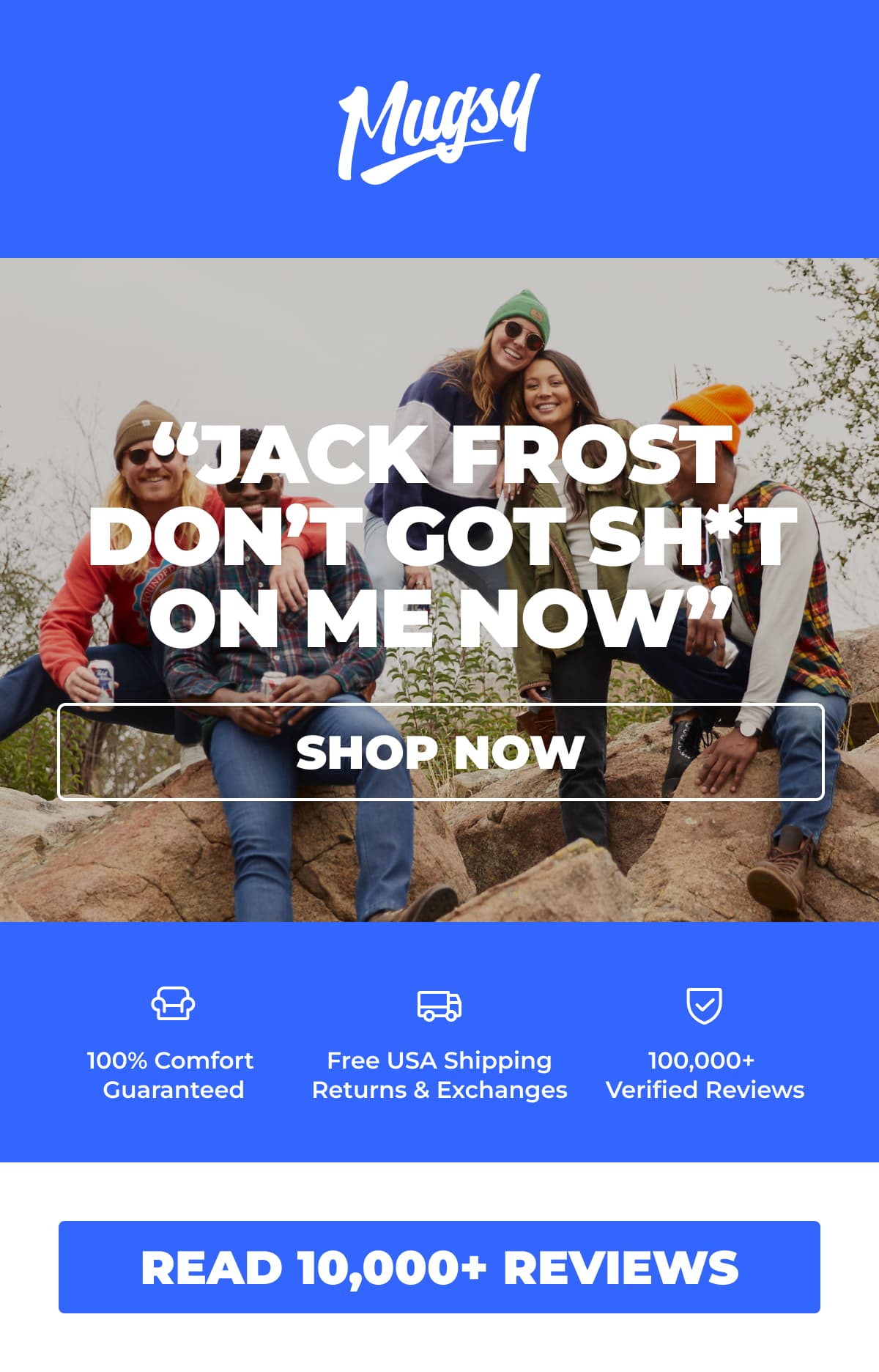 These jeans = Jack Frost’s worst enemy Mugsy Jeans