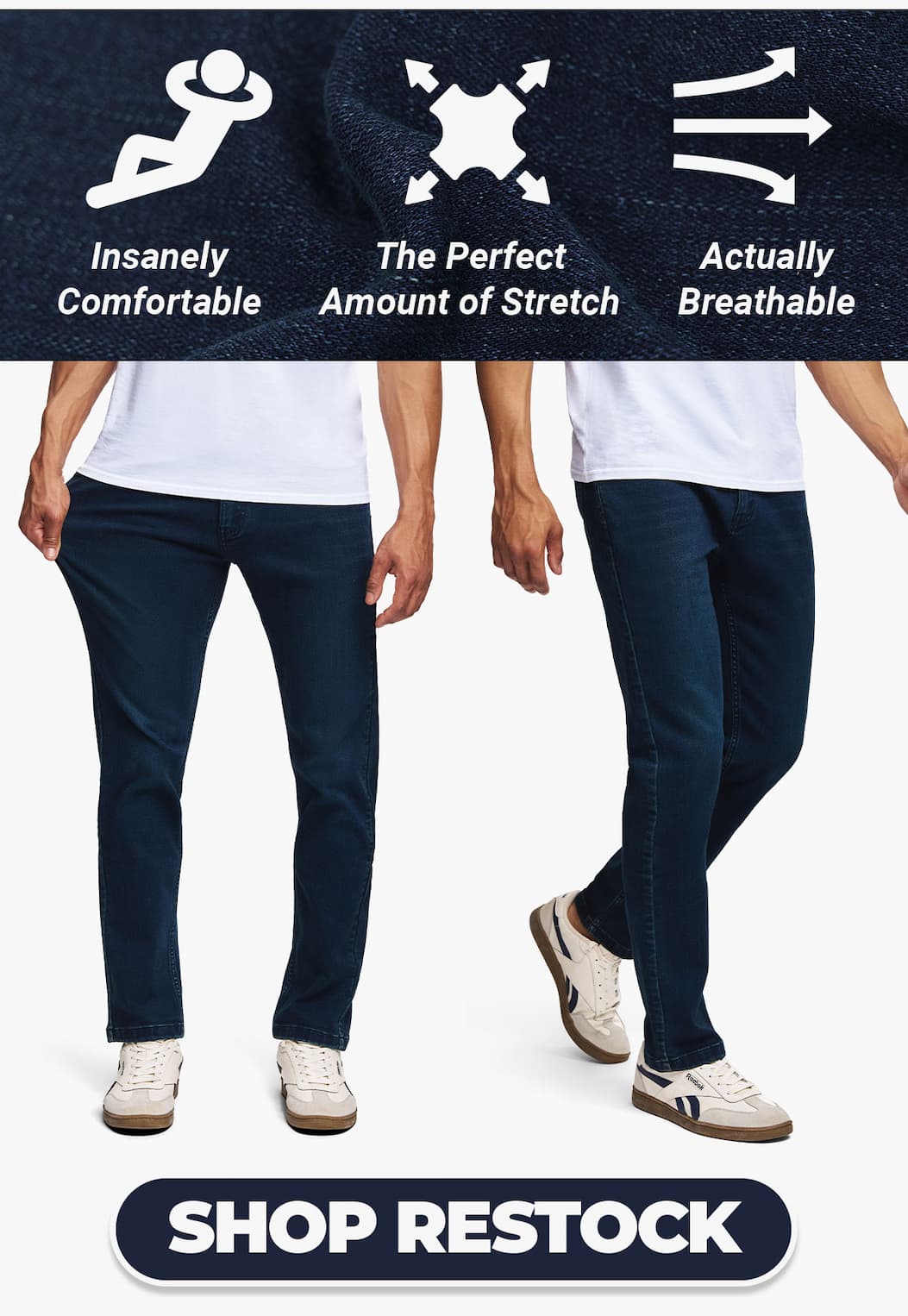 Insanely comfortable, the perfect amount of stretch, actually breathable. Button to shop restocked Dylans