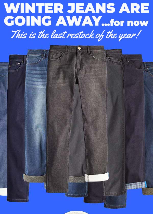 Last Call For the Warmest Jeans Ever Made 🔥🥜 Mugsy Jeans