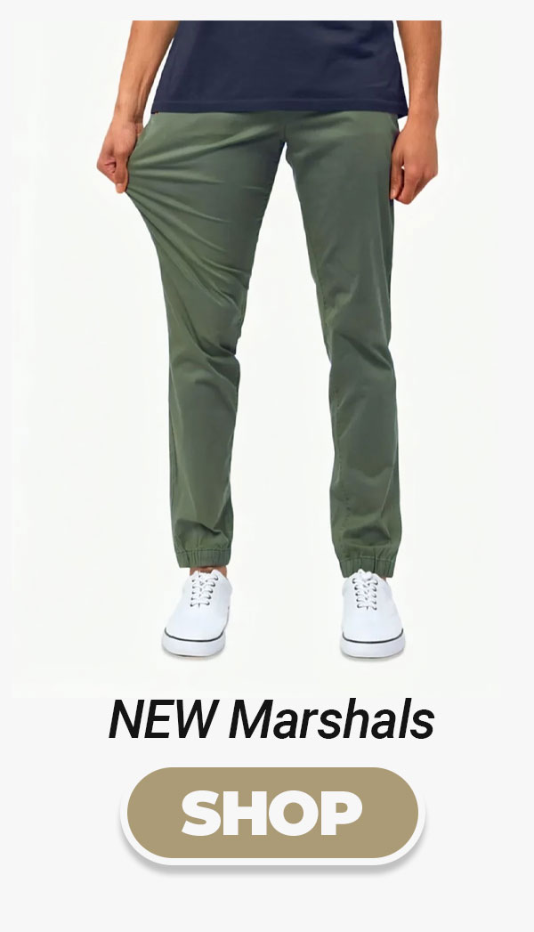 Button to shop Marshals joggers (olive green)