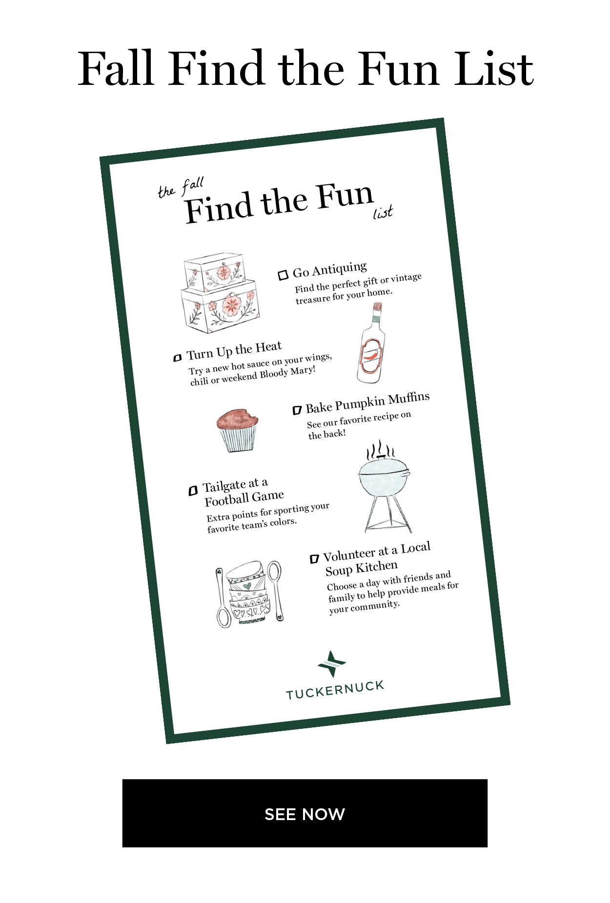 fall find the fun list