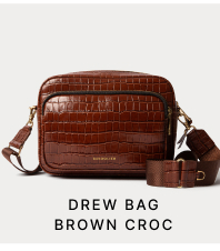 DREW BAG BROWN CROC