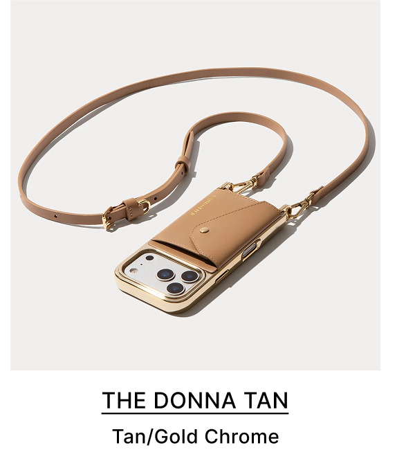 THE DONNA TAN Tan/Gold Chrome