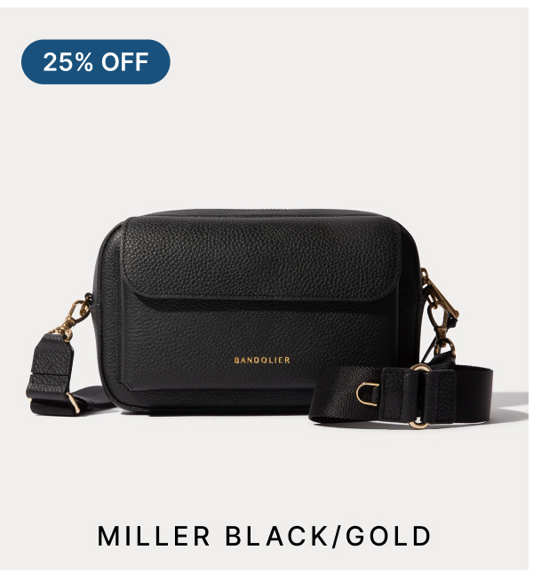25% OFF MILLER BLACK/GOLD