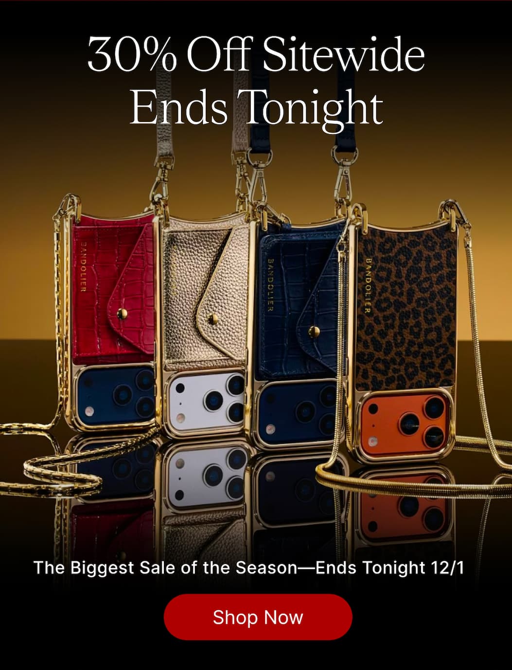 30% OFF SITEWIDE Ends Tonight The Biggest Sale of the Season-Ends Tonight 12/1 Shop Now