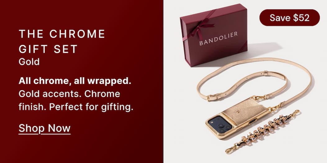 THE CHROME GIFT SET Gold All chrome, all wrapped. Gold accents. Chrome finish. Perfect for gifting. Shop Now