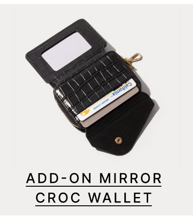 ADD-ON MIRROR CROC WALLET