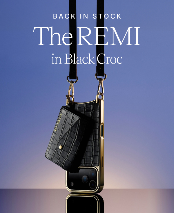 BACK IN STOCK The REMI in Black Croc