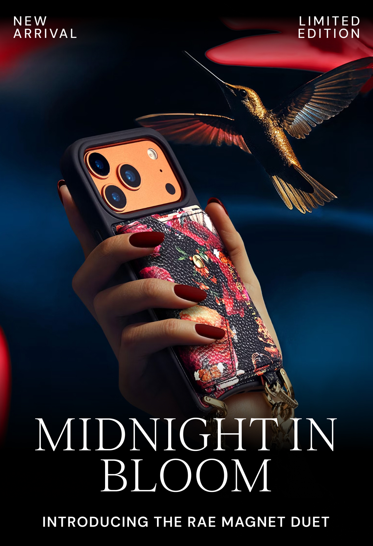 NEW ARRIVAL LIMITED EDITION MIDNIGHT IN BLOOM INTRODUCING THE RAE MAGNET DUET