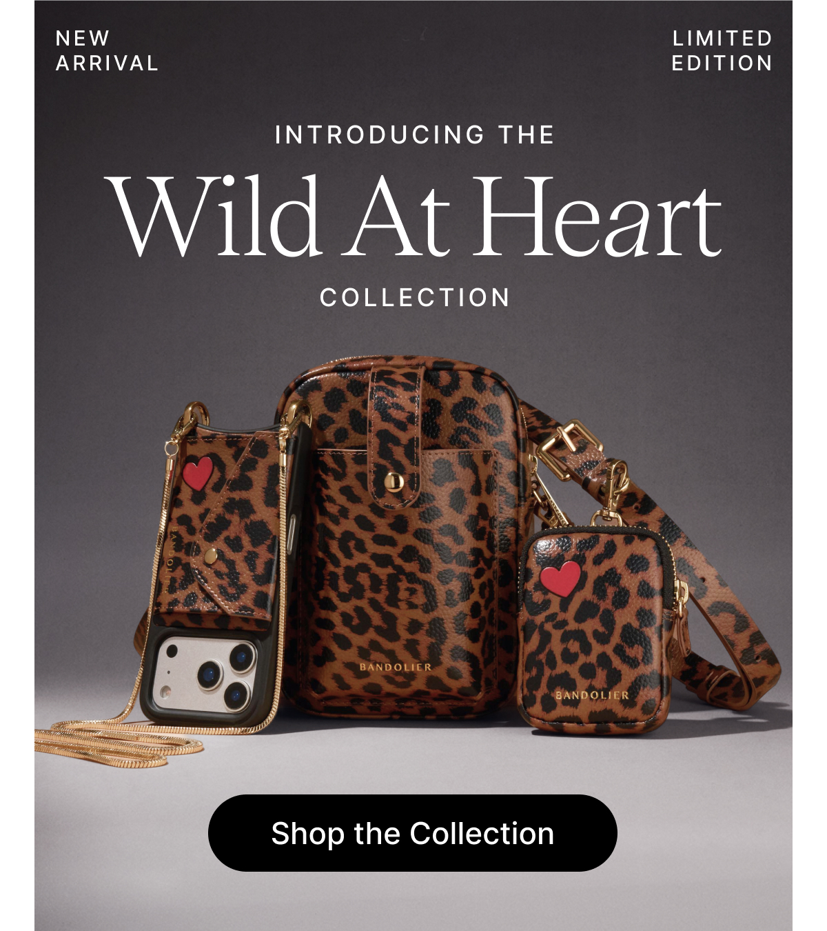 NEW ARRIVAL LIMITED EDITION INTRODUCING THE Wild At Heart COLLECTION Shop the Collection