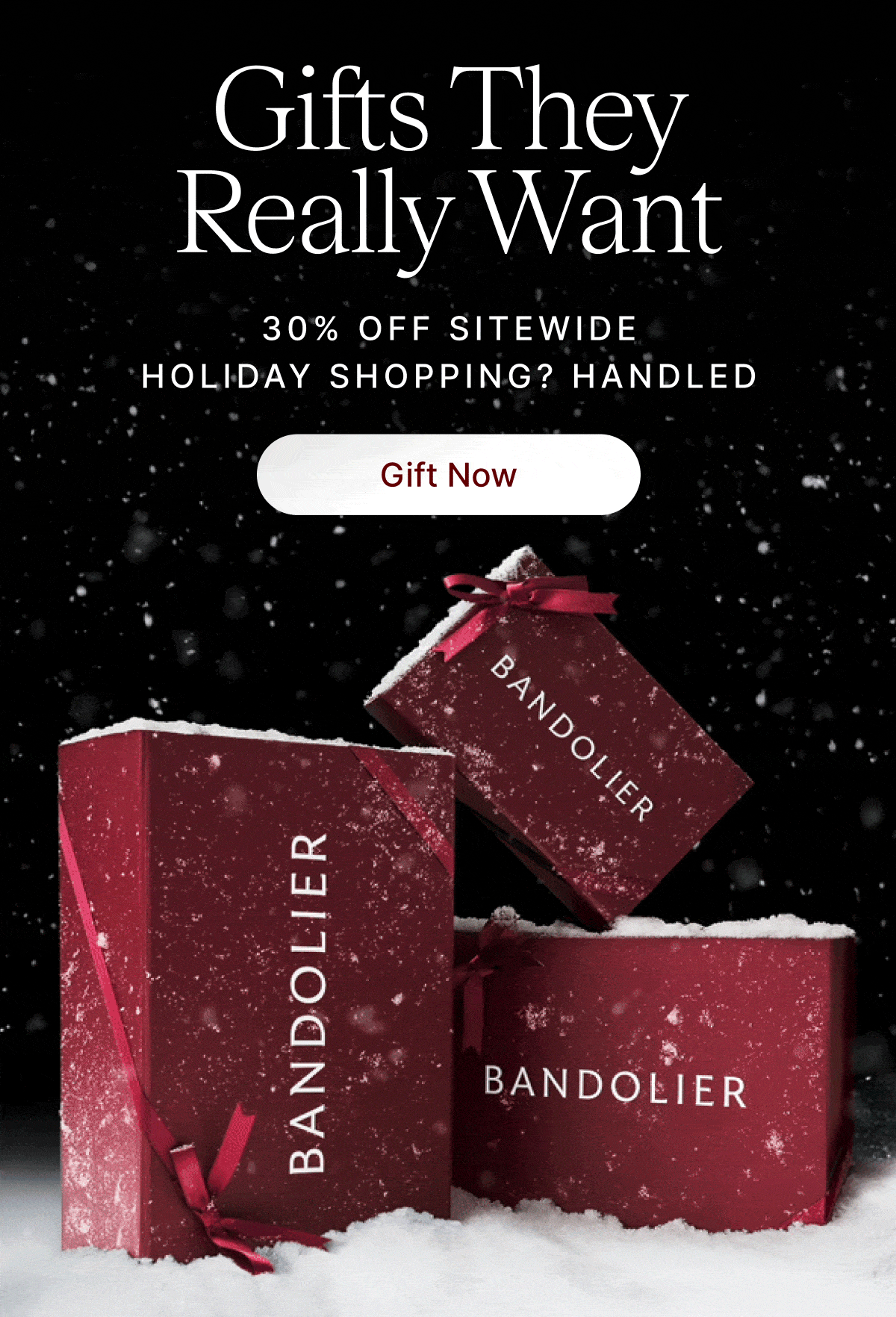Gifts They Really Want 30% OFF SITEWIDE HOLIDAY SHOPPING? HANDLED Gift Now